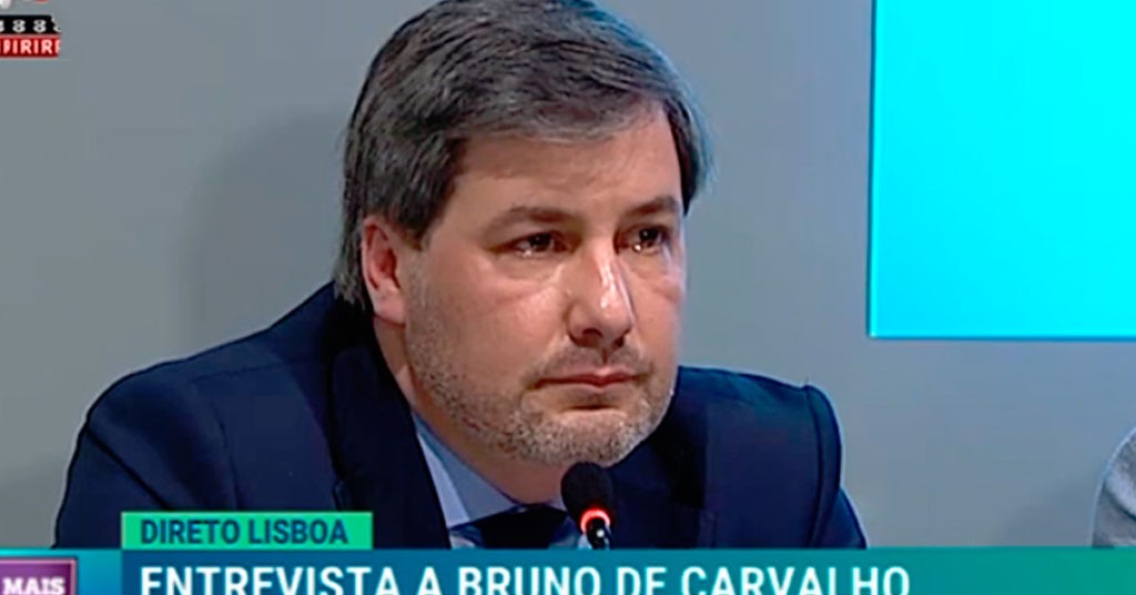 Bruno de Carvalho chora em direto