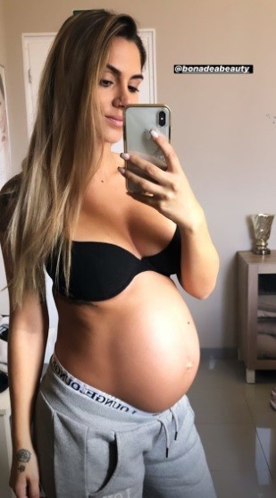 Liliana Filipa mostra barriga de grávida a poucos dias de ser mãe em soutien