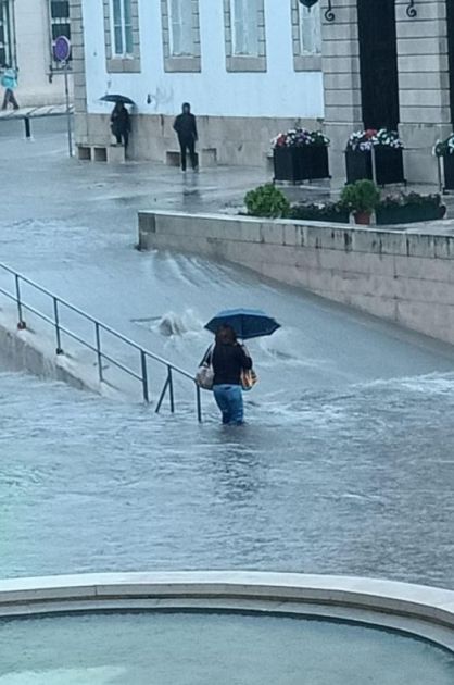 Chuva forte provocou o caos em Coimbra, Braga e Castelo Branco (fotos)