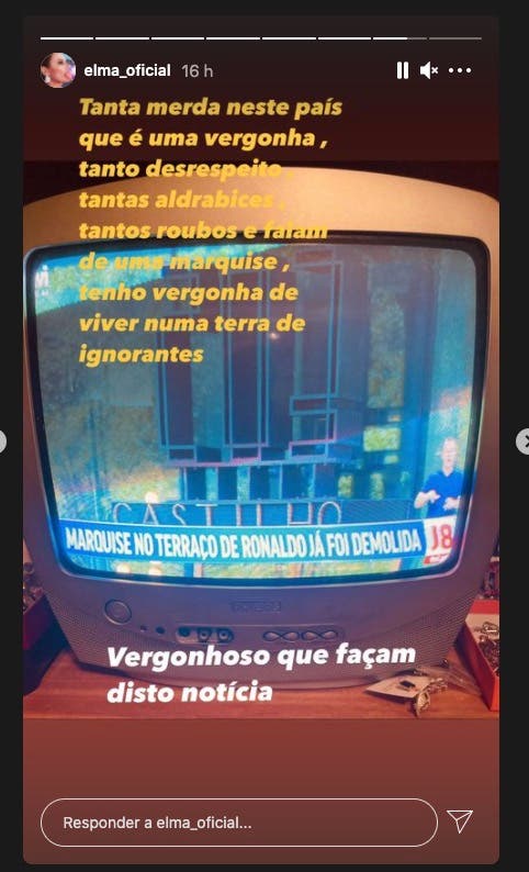 Elma Aveiro revoltada com notícia da TVI