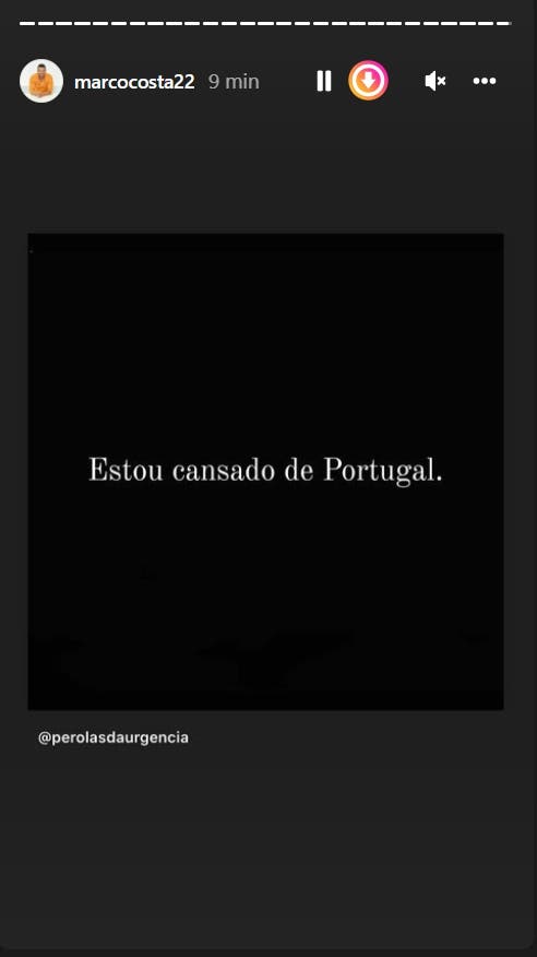 Após eleições, Marco Costa atira: “Estou cansado de Portugal…”