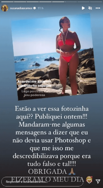 Susana Dias Ramos acusada de usar Photoshop!