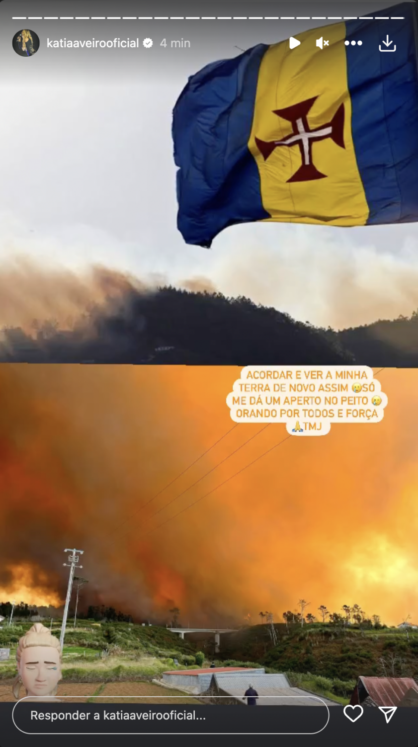Katia Aveiro de "coração partido" com incêndios de grandes dimensões na Madeira
